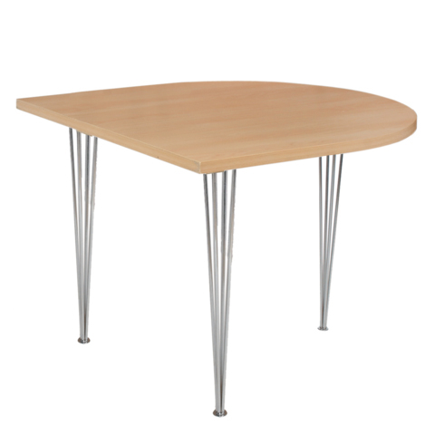 Tables FR-Table CONFERENCE Demi-rond pieds fils