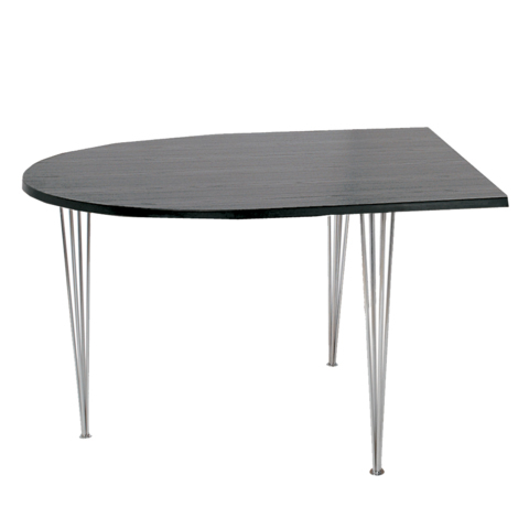 Tables FR-Table CONFERENCE Demi-rond pieds fils