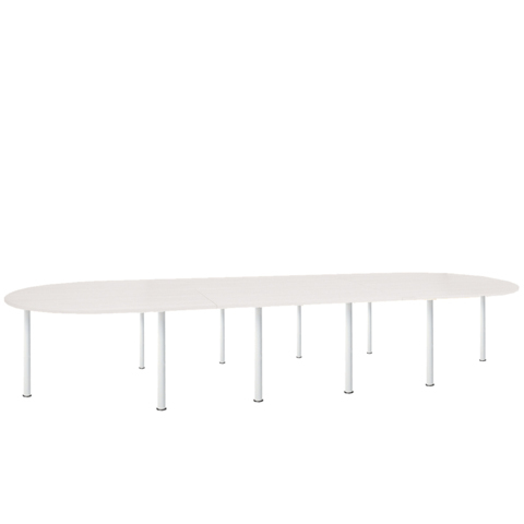 Tables FR-Table CONFERENCE OVALEX3 Pieds tube