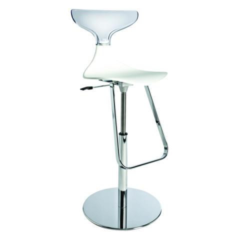 Seats FR-Tabouret SILHOUETTE blanc