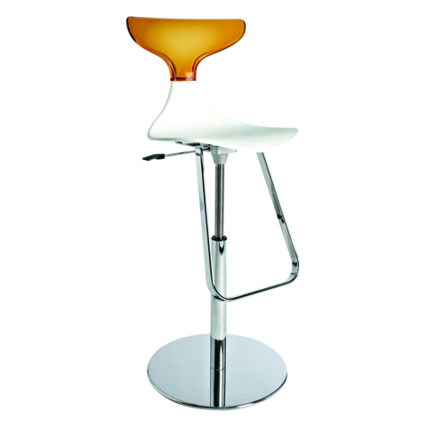 Seats FR-Tabouret SILHOUETTE blanc