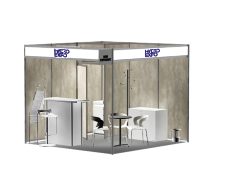 Pre-equipped booth Pack 2 classic - 9m² to 18m²