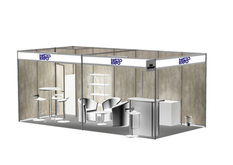 Pre-equipped booth Pack 3 - from 18m²